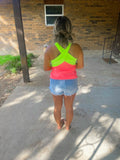 Highlighter Cross Top