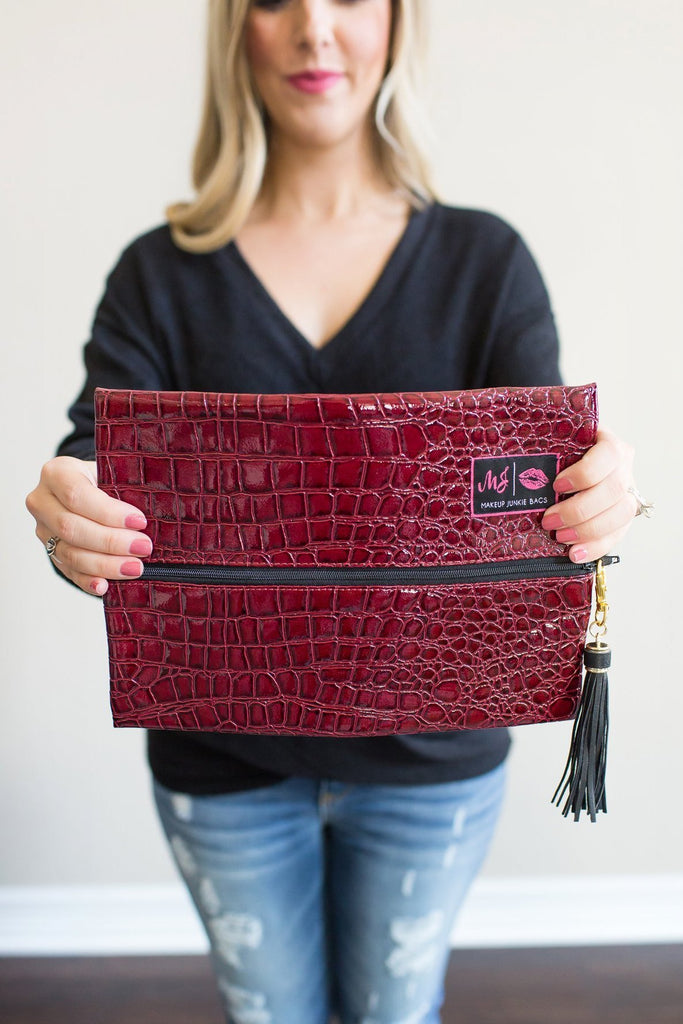 Z-Makeup Junkie Bag - Merlot