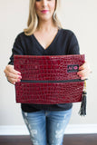 Makeup Junkie Bag - Merlot - cc reese boutique